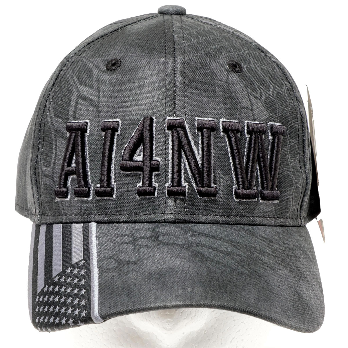 Kryptek cap embroidered with AI4NW call sign